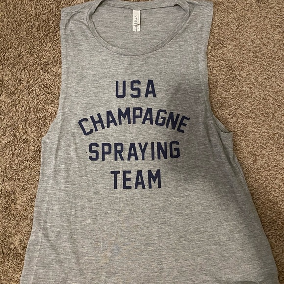 Bella Canvas Tops - USA CHAMPAGNE SPRAYING TEAM TANK